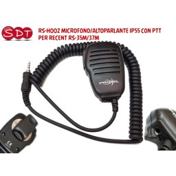 RS-H002 MICROFONO/ALTOPARLANTE IP55 CON PTT PER RECENT RS-35M/37M