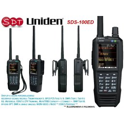 SDS-100ED UNIDEN SCANNER PORTATILE 25-512MHz, 758-960MHz e 1240-1300 MHZ AM, FM, NFM, WFM o FMB e DIGITALI