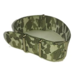 Cinturino in tessuto tipo Nato Mimetico Bianco 18 mm