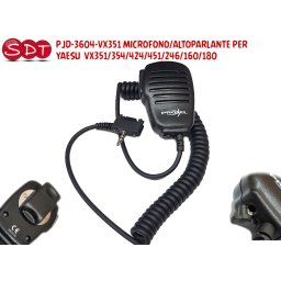 PJD-3604-VX351 MICROFONO/ALTOPARLANTE PER YAESU VX351/354/424/451/246/160/180