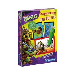 Clementoni Quiz Puzzle Sapientino Ninja Turtles Tartarughe Penna  Interattiva 