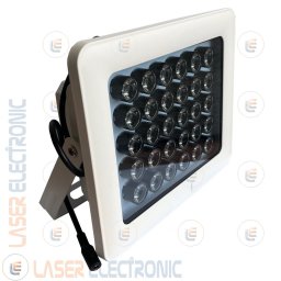 FARETTO ILLUMINATORE INFRAROSSI 150MT METRI 45° 30 ARRAY IR LED BIANCO