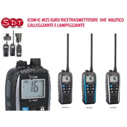 ICOM IC-M25 EURO RICETRASMETTITORE VHF NAUTICO GALLEGGIANTE E LAMPEGGIANTE