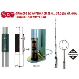 SIRIO GPS 1/2 ANTENNA CB 26.4 ... 29.0 (10 MT.) MHz TARABILE