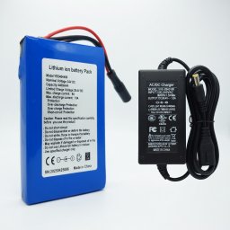 Batteria a Litio 24V DC 4400mAh 4.4AH max Discarge 10A 125Wh + Charger 29.4V 1.0Ah