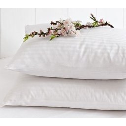 Coppia SOPRA FEDERA per guanciale bianca jacquard zip cuscino letto cotone