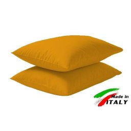 Coppia Federe Guanciale Federe Standard Made in Italy Puro Cotone OCRA