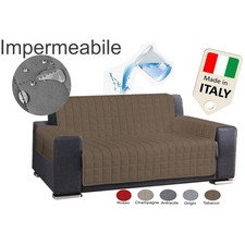 Copridivano ANTISCIVOLO impermeabile ANTIMACCHIA in tinta unita made in Italy