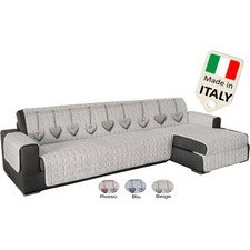 Copridivano penisola per seduta a destra e sinistra ANTISCIVOLO made in Italy