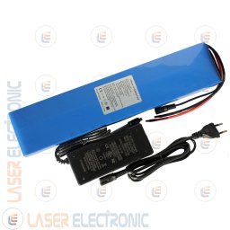Batteria a Litio per Bici Elettrica Scooter 36V DC 15AH max Discarge 30A + Charger 42V 2.0Ah