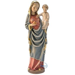 Madonna con Bambino e mela-stile gotico color