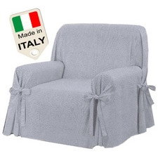 Copridivano con laccetti copertura poltrona maculato Made in Italy