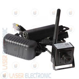 Mini Telecamera Wireless IP WiFi FishEye Grandangolo 170° Full HD 1080P QR Code Onvif P2P + RJ45 PoE