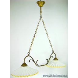Lampadario 2 luci ceramica l2r2012