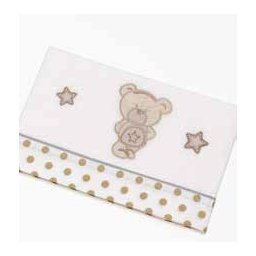 > Lenzuola Azzurra Design Contact Art Grigio/Avana