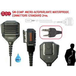 SM-01WP MICRO-ALTOPARLANTE WATERPROOF IP67, CONNETTORE STANDARD 2pin.