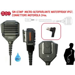 SM-03WP MICRO-ALTOPARLANTE WATERPROOF IP67, CONNETTORE MOTOROLA 2pin.