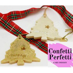 Albero di Natale con foro. Stampo in silicone