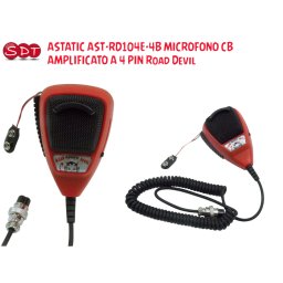 ASTATIC AST-RD104E-4B MICROFONO CB AMPLIFICATO A 4 PIN Road Devil