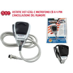 ASTATIC AST-636L-C MICROFONO CB A 4 PIN CANCELLAZIONE DEL RUMORE
