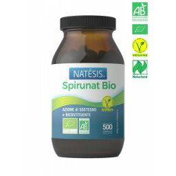 SPIRUNAT BIO spirulina per migliorare il tono e la vitalitÃ e rafforzare le difese immunitarie 500 cpr
