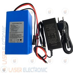 Batteria a Litio LiFePo4 12V (14.6V) 15AH 15000mA + Charger 14.6V 3.0AH
