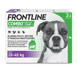 Frontline Combo 3 pipette antiparassitario per cani 20-40kg