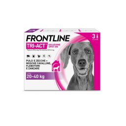 Tri-Act x3 pipette antiparassitario cani e cuccioli L 20-40kg