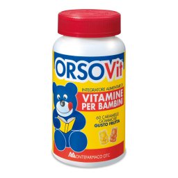 Orsovit Integratore Vitamine Bambini Caramelle Gommose 60 pezzi Senza Glutine
