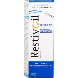 Restivoil Olioshampoo Antiforfora 250ml Senza SLES SLS per Forfora Grassa Secca