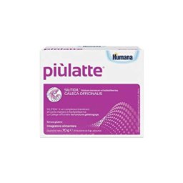 Piu'latte Humana Integratore Allattamento 14 Bustine Supporto Produzione Latte Materno
