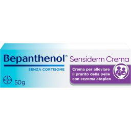 Bepanthenol Sensiderm Crema lenitiva per Dermatite Atopica Eczema e Prurito Senza Cortisone 50g