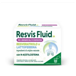 Resvis Fluid XR Integratore per Tosse Grassa con N-Acetilcisteina e Lattoferrina