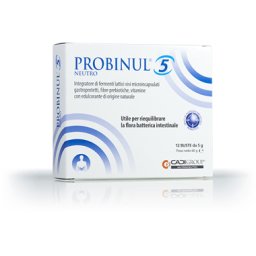 Probinul 5 Neutro Integratore Fermenti Lattici Senza Glutine e Lattosio - 12 Bustine