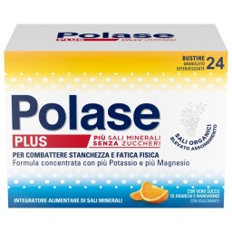 Polase Plus Integratore Sali Minerali Magnesio Potassio Arancia Mandarino 24 Bustine