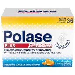 Polase Plus Integratore Sali Minerali Senza Zuccheri Arancia Mandarino 36 Bustine