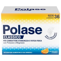 Polase Arancia Integratore Sali Minerali Potassio Magnesio Senza Glutine - 36 Bustine