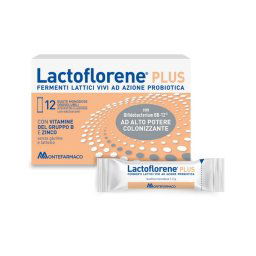 Montefarmaco Lactoflorene Plus Fermenti Lattici Vivi 12 Bustine Monodose