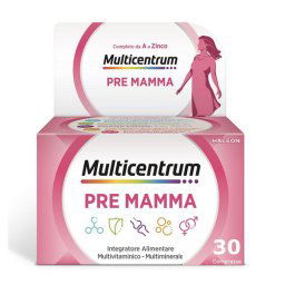 Multicentrum Pre Mamma Integratore Multivitaminico Donna 30 Compresse