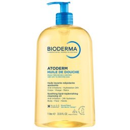 Bioderma Atoderm Olio Doccia 1 Litro per Pelli Secche e Sensibili