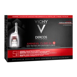 Vichy Dercos Aminexil Intensive 5 Uomo Trattamento Anticaduta 21 Fiale