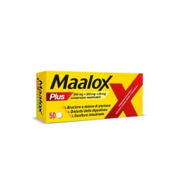 Maalox Plus per acidità e gonfiore 50 compresse masticabili