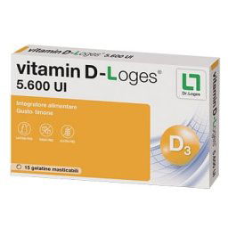 Vitamin D Loges 15 Gelatine Masticabili Gusto Limone