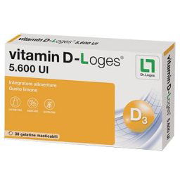 Vitamin D Loges 30 Gelatine Masticabili Gusto Limone 42 G
