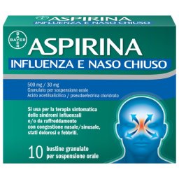 Aspirina Influenza e Naso Chiuso antidolorifico e decongestionante