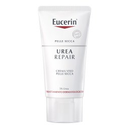 Eucerin Crema Viso Levigante con 5% Urea Idratante per Pelli Secche 50ml