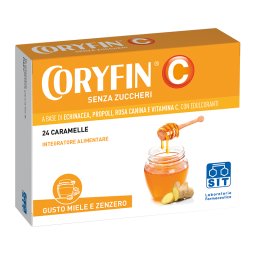 Coryfin C Senza Zucchero Miele Zenzero 24 Caramelle