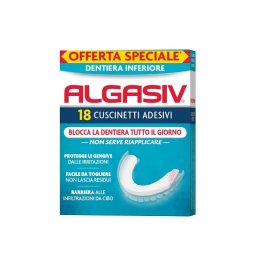ALGASIV ADESIVO PER PROTESI DENTARIA INFERIORE 15 PEZZI OFFERTA SPECIALE