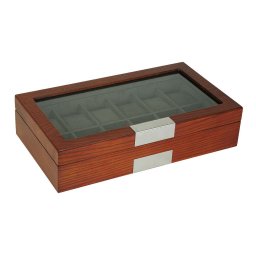 Vetrina 12 orologi in legno Noce