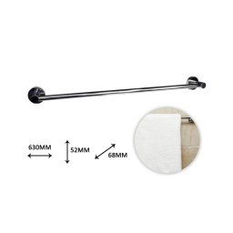 Trade Shop - Porta Asciugamani A Parete Fisso Arredo Bagno In Acciaio Con Fissaggio A Viti -